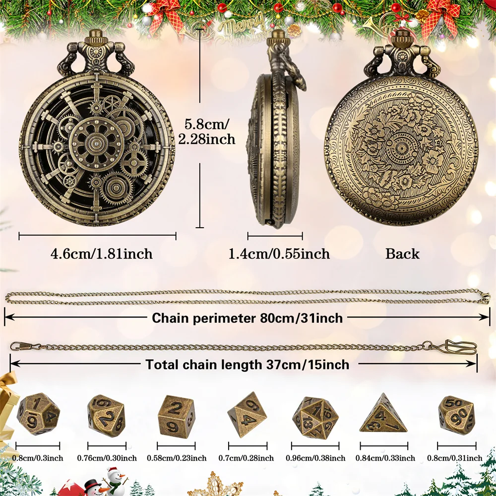 Винтажное звездочка в стиле стимпанк полуохотник карманные часы чехол ожерелье
