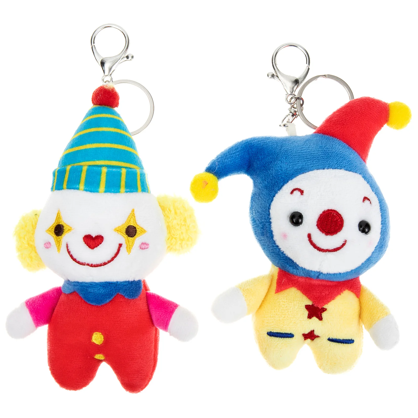 

Clown Plush Keychain Pendant Stuffed Keypom Chainpendants Animal Charm Bag Keychainskeyring Decor Charms Ring Handbag Figure