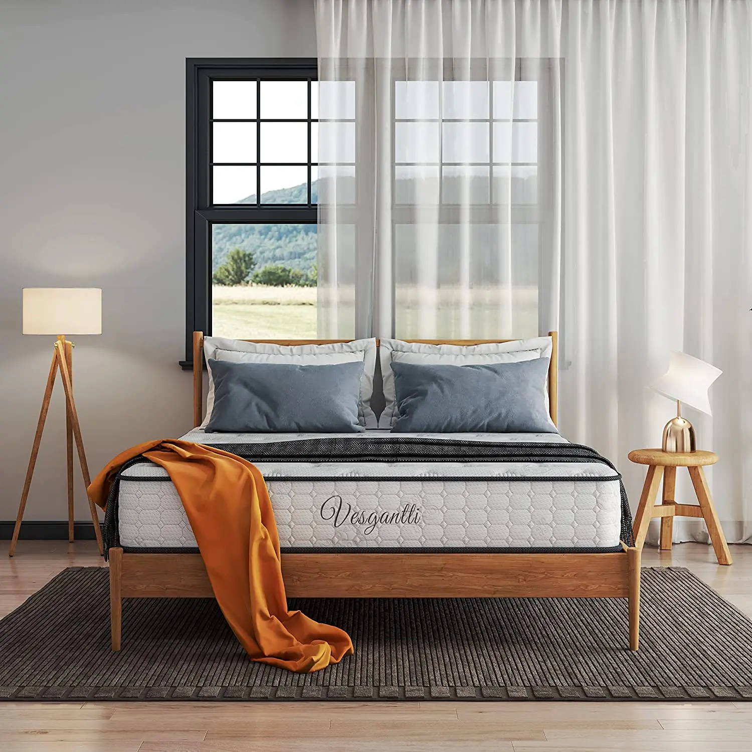 Матрас Vesgantti пружинный матрас 7-зонный Карманный H3 модный плотно прилегающий 24 см