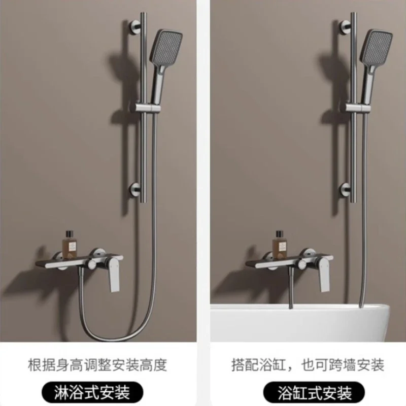 Регулируемый смеситель для душа из бронзы и латуни ванной комнаты горячей