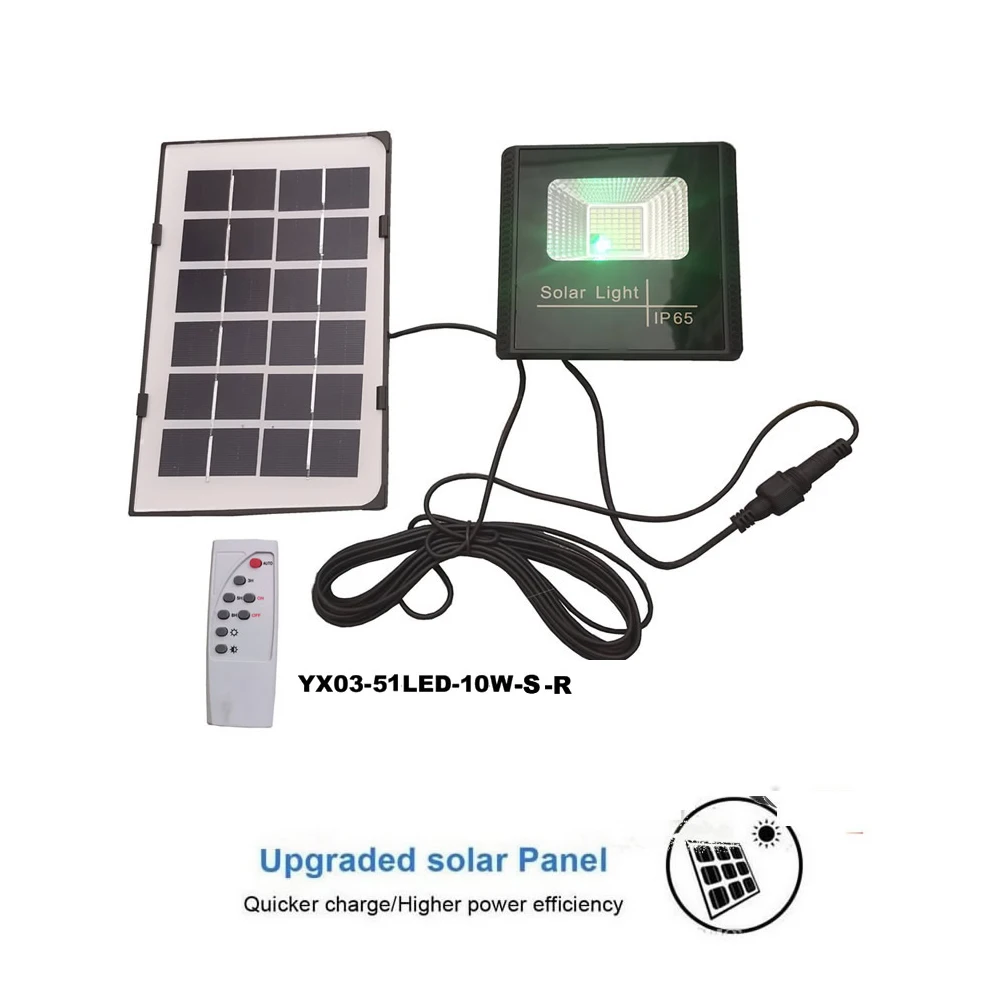 

solar light lamp floodlight LED Wall For Outdoor Yard Garden LED Waterproof Security Yard LED indoor remote timer split cable s