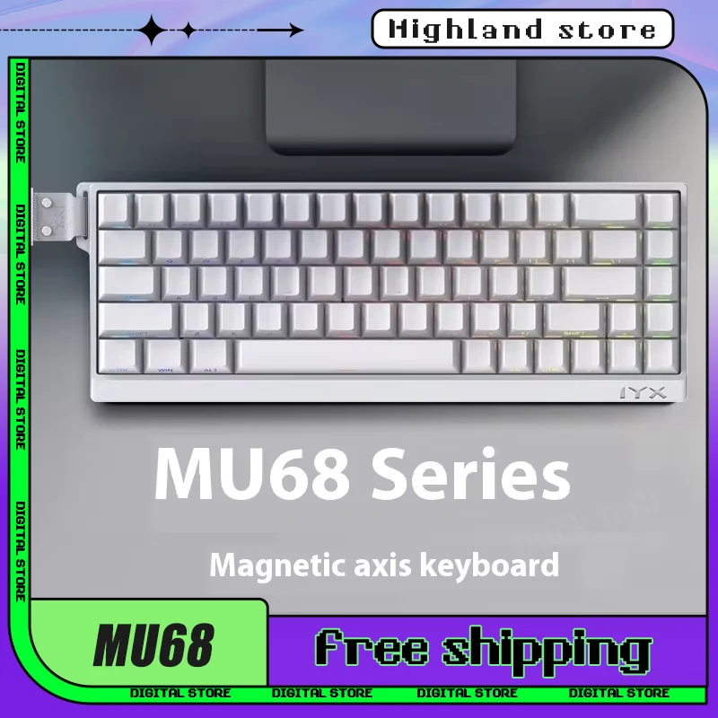 Проводная клавиатура с магнитным переключателем IYX MU68 игровая механическая