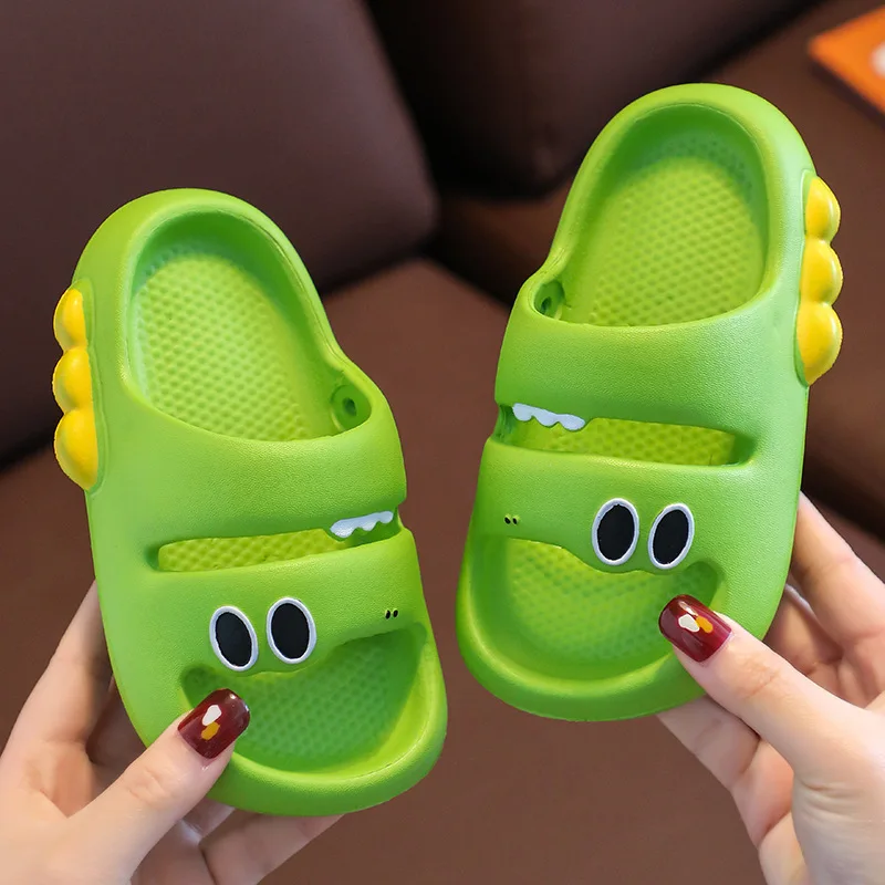 Kids Funny Summer Slippers Boys And Girls Indoor Slippers Non-slip Soft Sole Baby Home Slides Outdoor Children Beach Sandals