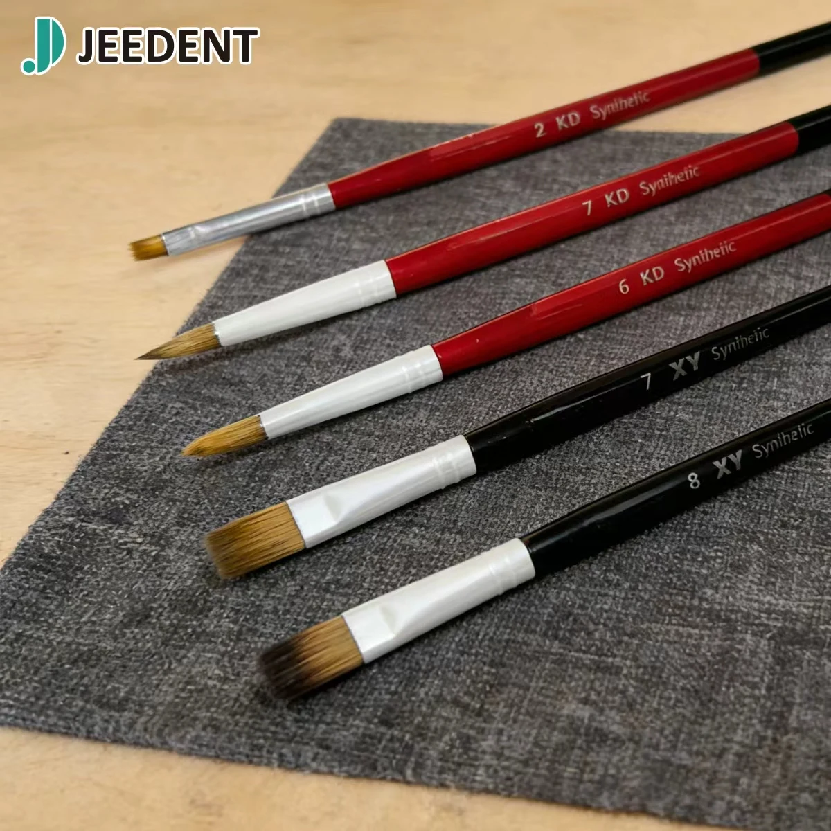 Фото JEEDENT 1 шт. Зуботехническая кисть-ручка для работы с фарфором - Профессиональный инструмент для моделирования глазури при реставрации зубов в зуботехнической лаборатории №4