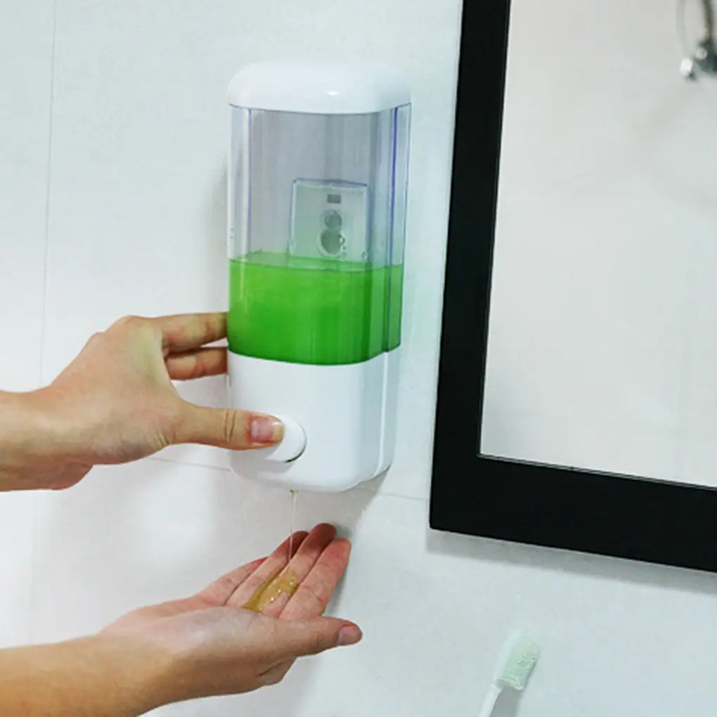 

New Portable Kitchen Bathroom Hotel Soap Dispenser Wall Mount Suction Cup Shampoo Shower Dispenser Single Lotion Soap Dispenser