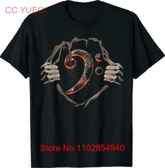 Горячий бас-скрип внутри для басиста и игрока винтажная футболка в рваном стиле