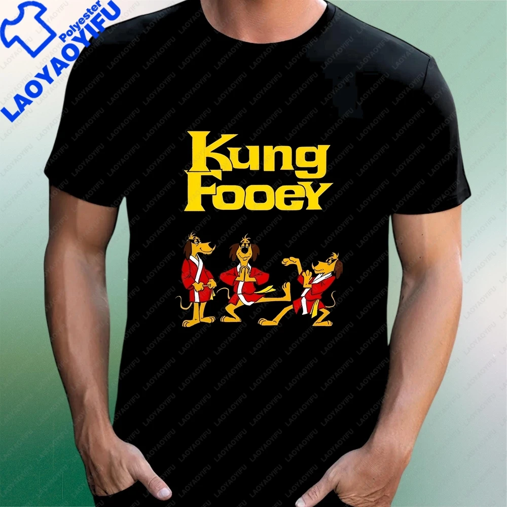 Фото Новая футболка с принтом Hong Kong Phooey - модная футболка унисекс для мужчин и женщин, футболка оверсайз. №5