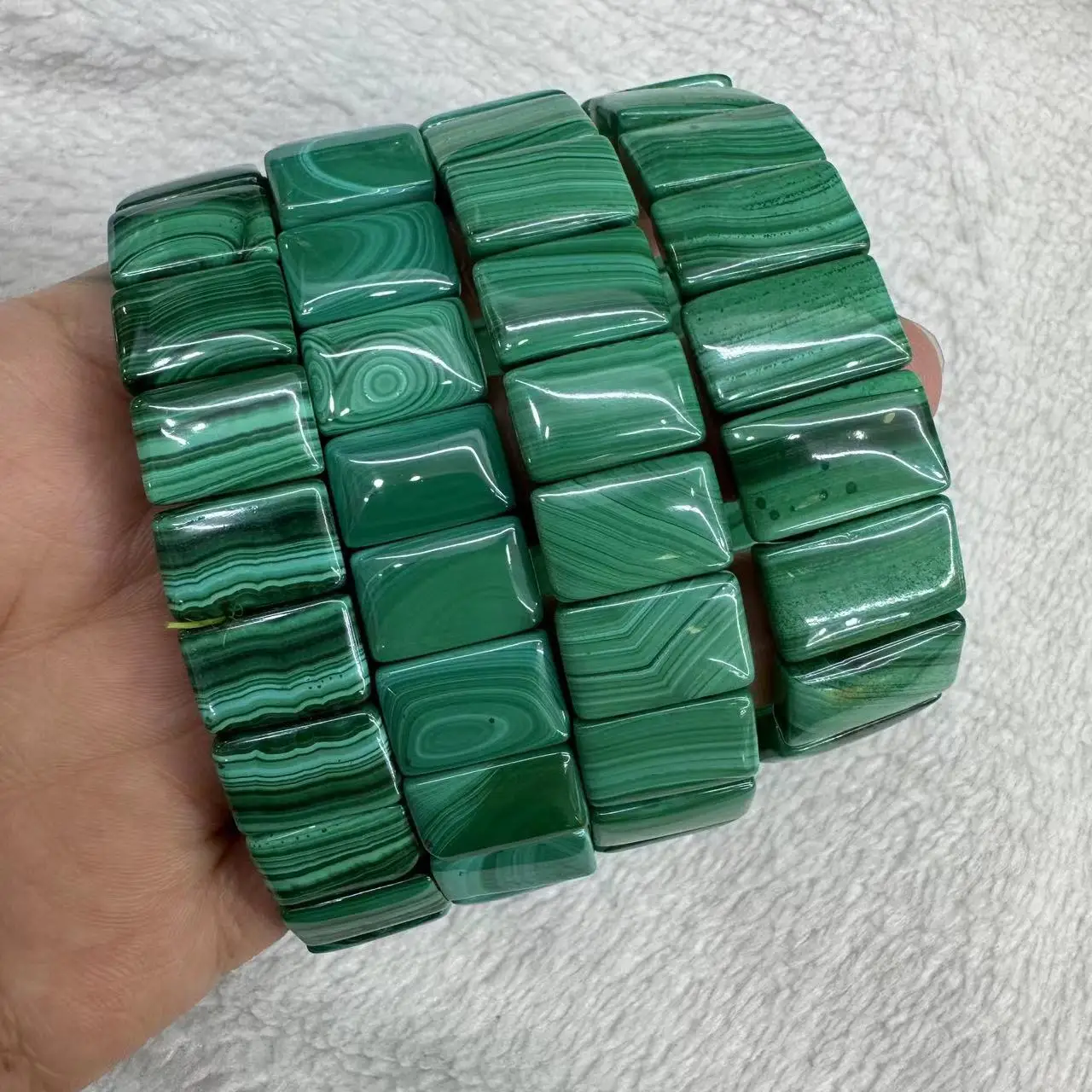 Натуральный Зеленый Малахит хризоколла браслет 10*14 мм для женщин и мужчин