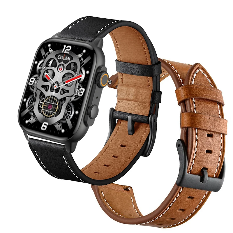 

Leather Watch band For COLMI C81 strap Wristband