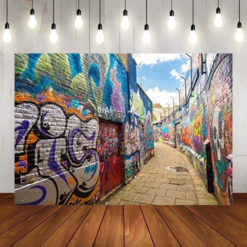 

Neno граффити светящийся Темный красочный день Рождения фотография фоны брызги краска фон слайм украшения баннер