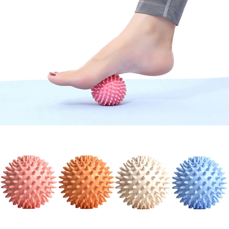 

Durable Spiky Massage Ball Trigger Point Sport Fitness Hand Foot Pain Relief Plantar Fasciitis Reliever 6Cm Exercise Balls