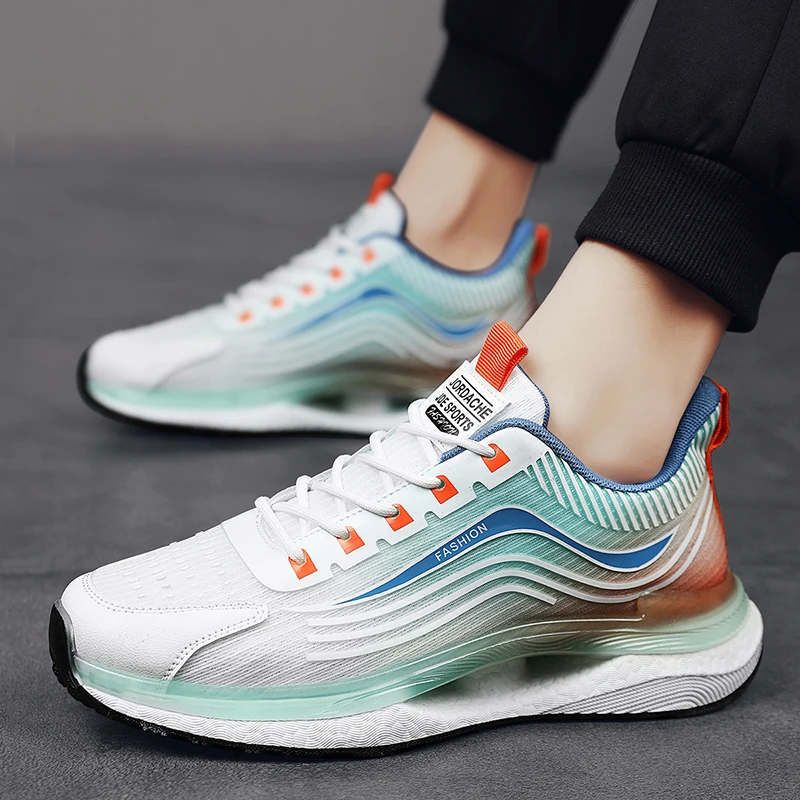 39-44# Breathable Men's Casual Sneakers Comfortable Adult Teenagers Outdoor Running Shoes Walking Shoes School Sports Shoes