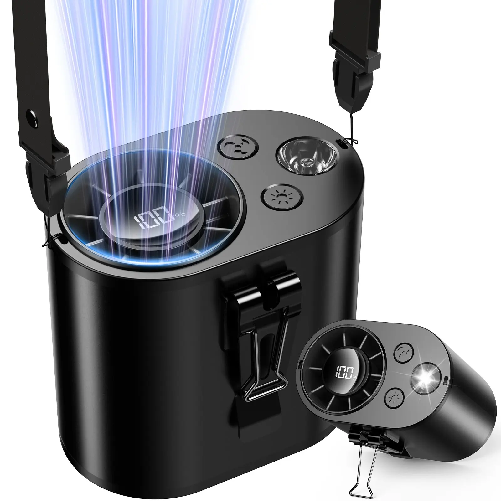 

coldSky Портативный поясной вентилятор 10 скоростей 20000 мАч