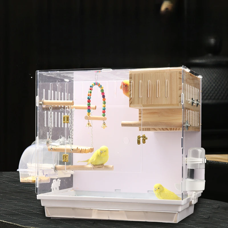 Клетка для попугая клетка птиц аксессуары кроликов роскошная переноска большой