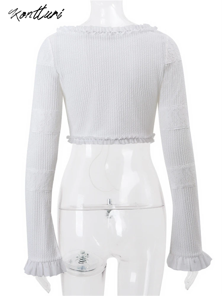 Женский Повседневный костюм Kontturi комплект из двух предметов короткий топ с