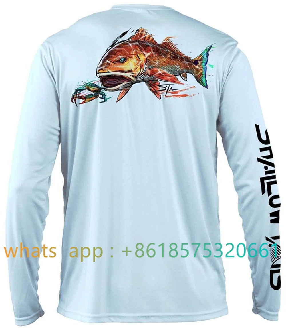 

Men Shallow Tails Fishing Shirts Performance Uv Protection Fishing Clothing Long Sleeve Breathable Coat Summer Fishing Shirt