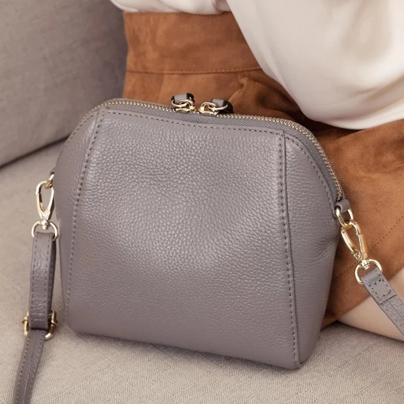 

Genuine Leather Shoulder Bags for women Luxury Handbag Fashion Ladies Shopping Totes Messenger 2023 Bag Female Party Purse