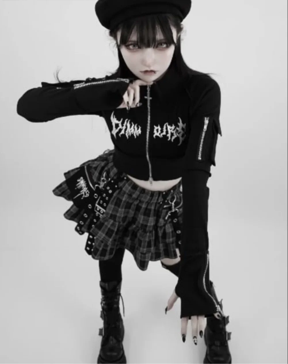 Японские короткие юбки с повязками для шахт новые летние Harajuku в студенческом