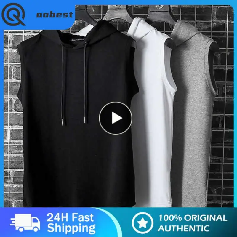 

Майка с капюшоном для мужчин и женщин, модная одежда для бодибилдинга и фитнеса, майка для мускулов, спортивная одежда, рубашка без рукавов, худи, 1 шт.