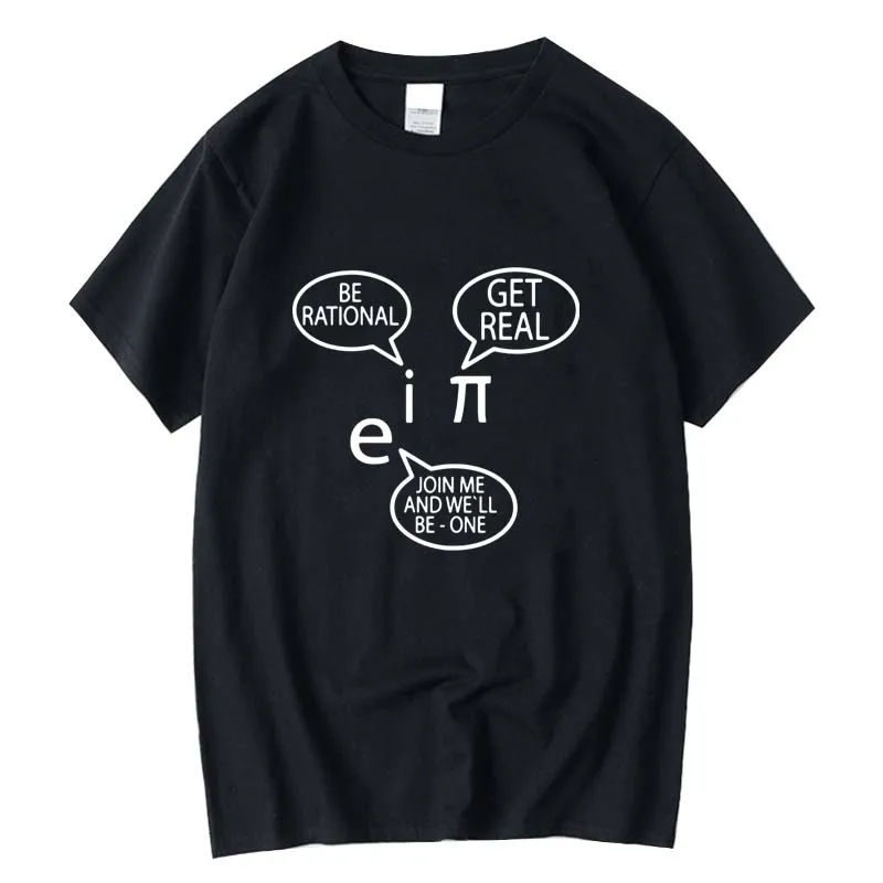 

Men's top quality 100% cotton short sleeve math printed men T shirt casual o-neck summer street style cool funny loose T-shirt