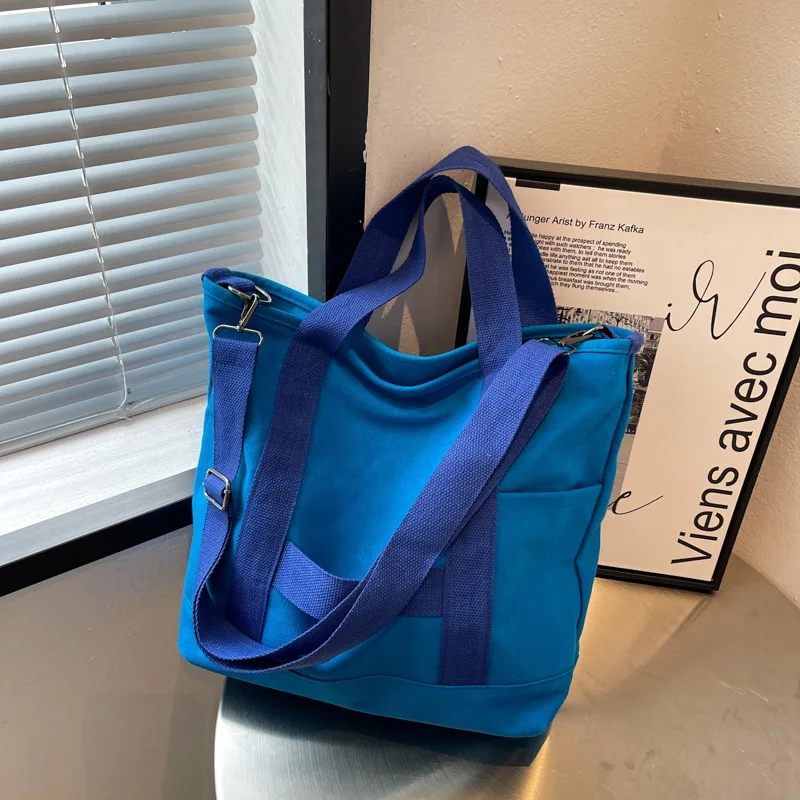 

Leisure Ladies Large Capacity Crossbody Shoulder Bag Women's Canvas Tote Bag Shopper Bags Crossbody Bags For Women