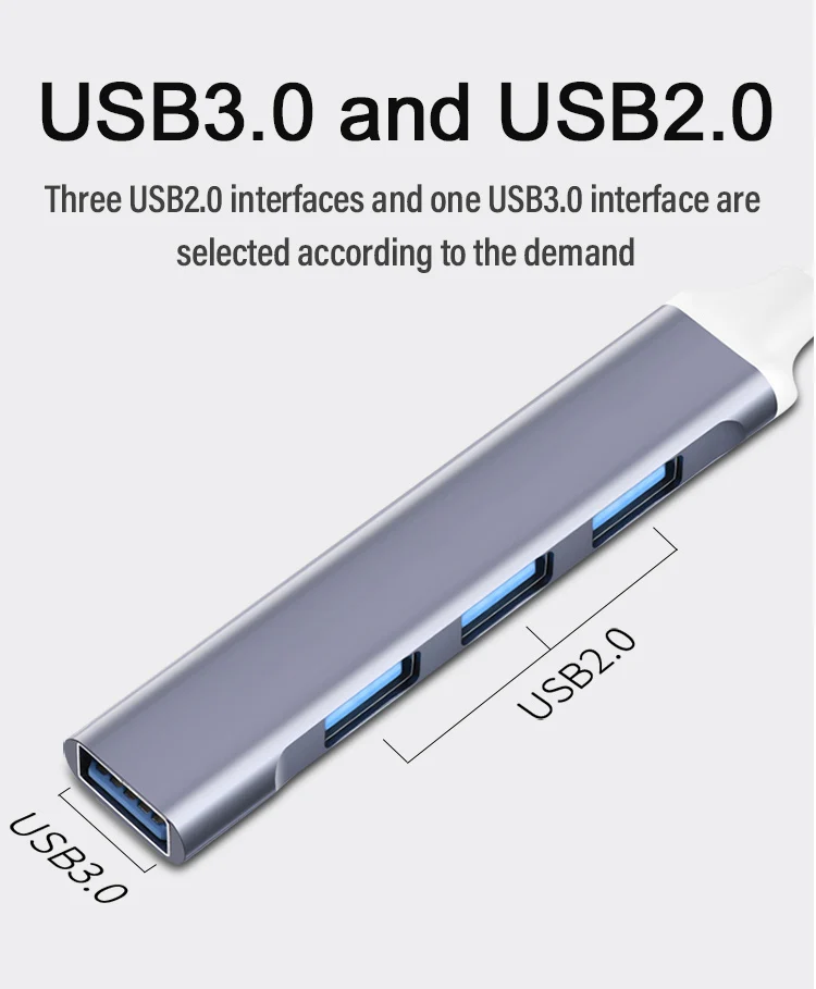 PUJIMAX 4 порта мультиразветвитель адаптер USB C HUB 3 0 2 Type конвертер OTG для Macbook Pro Huawei
