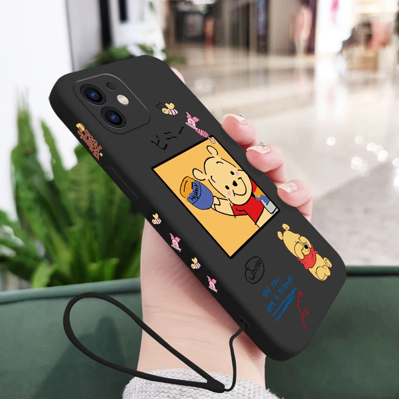 

Winnie The Pooh Phone Case For Xiaomi Redmi Note 11 10A 11T 10 10T 10S 9T 9 8 7 Pro Plus 10C 9A 9C 9T 4G 5G Cases With Lanyard