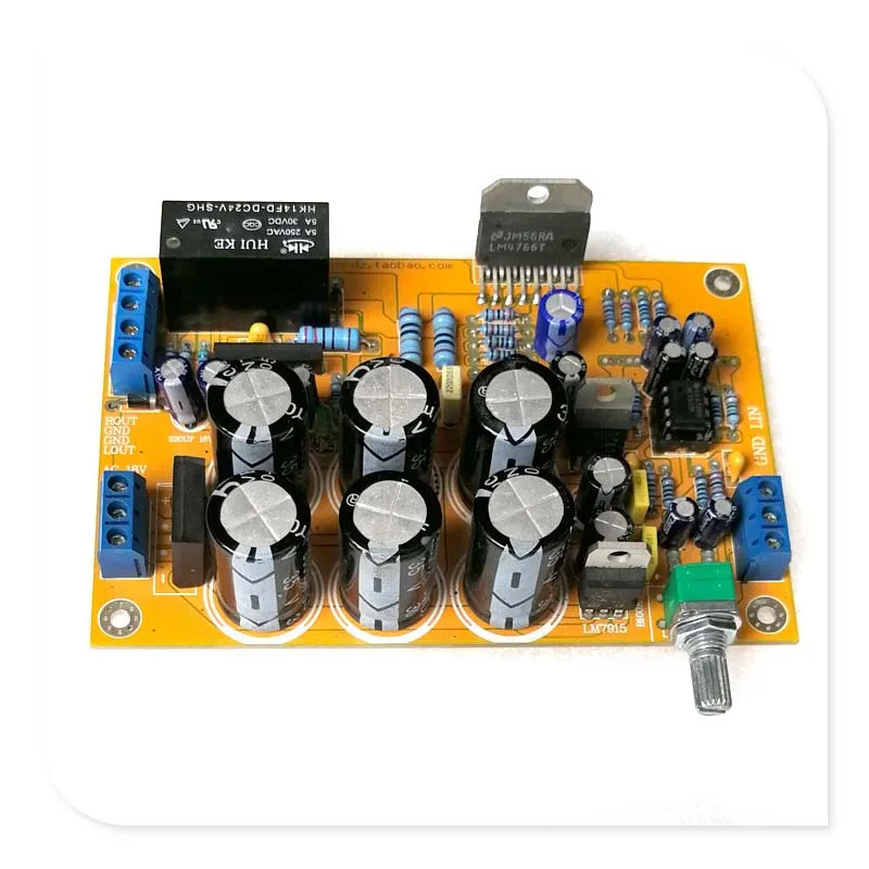 

STAR PLUME LM4766T NE5532 Op Amp Combined Power Amplifier Board With Speaker Protection Kit Finished PCB