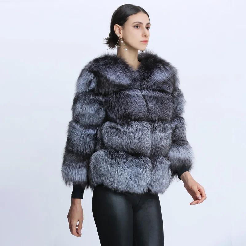 Full Raccoon Real Fur Jacket For Women Winter Natural Fox Fur Coat Ladies Genuine Warm Jacket Oversize Clothes Fashion Outerwear