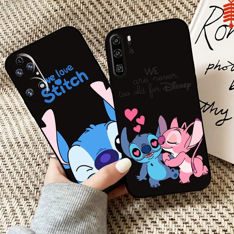 

Cartoon Lilo Stitch For Huawei P50 P40 P30 P20 Pro Lite 5G For Huawei P Smart Z 2021 Phone Case Silicone Cover Soft Coque Funda