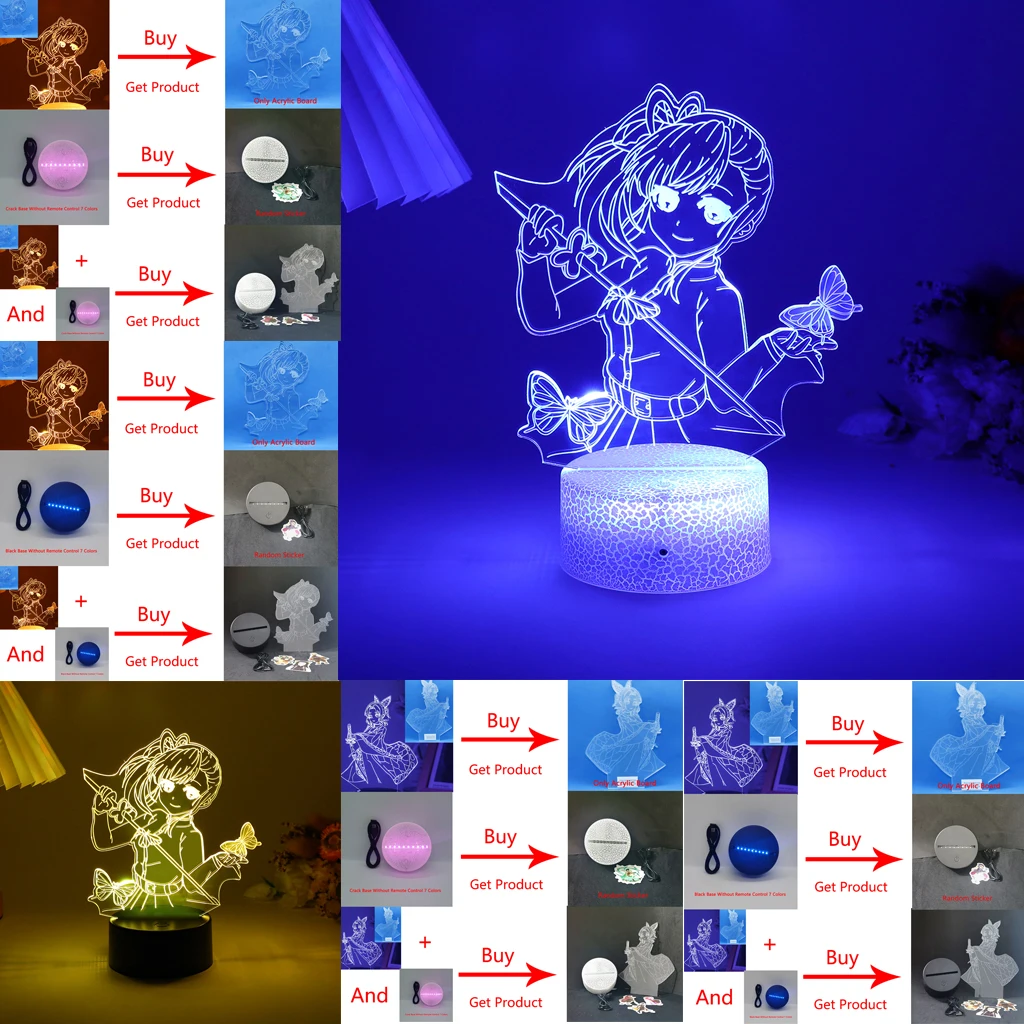 

Ночсветильник для убийцы демонов, аниме лампа Tanjirou, Nezuko Kimetsu No Yaiba, декор для взрослых, Подарочная основа и акриловая доска продаются отдельн...