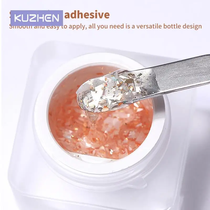 

DIY Nail Decoration Mica Shell Nail Glue Nail Polish Gel Shell Flake Sparkling Sequins Nail Art Tools Manicure Summer Salon