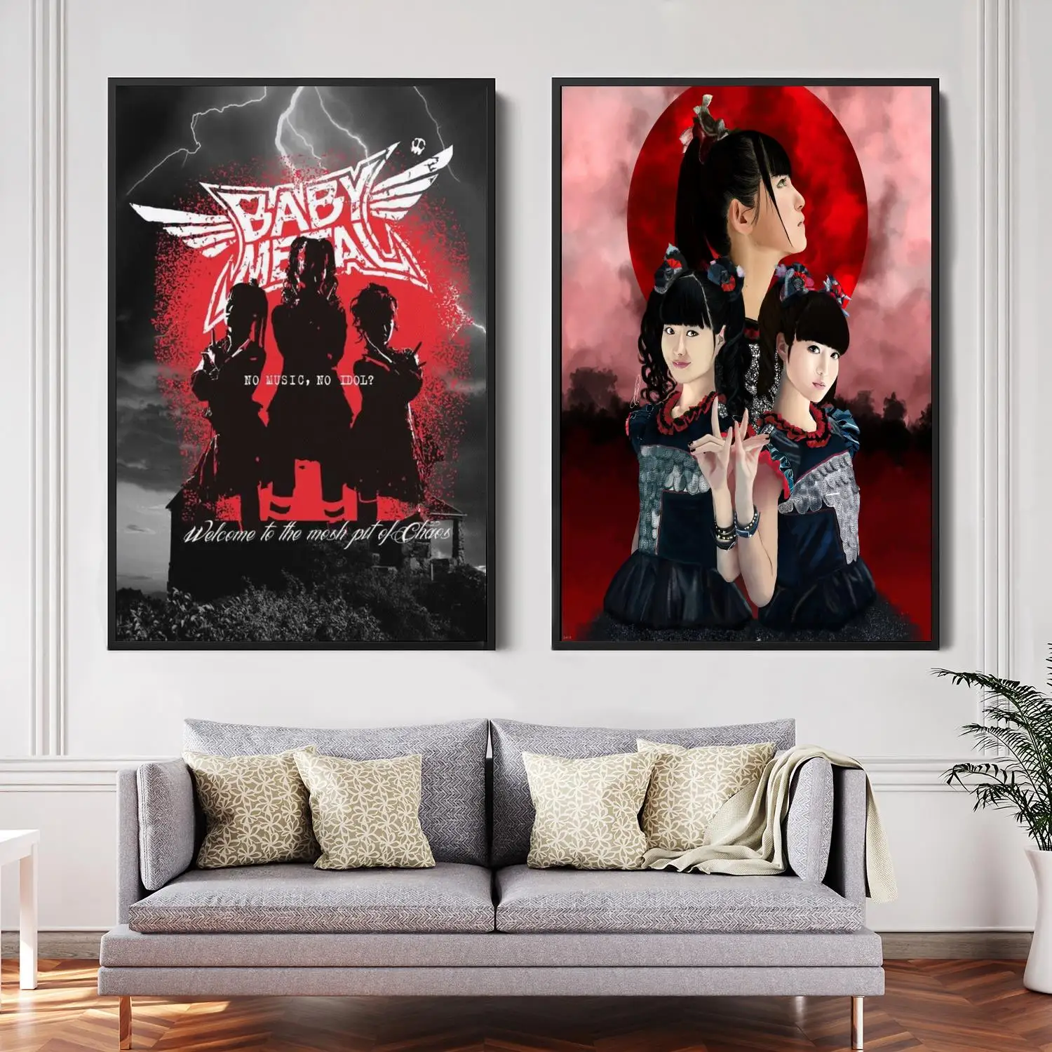 

babymetal Singer Decorative Canvas Posters Room Bar Cafe Decor Gift Print Art Wall Paintings