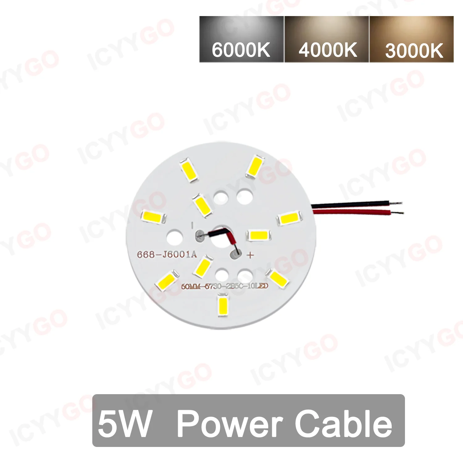 Флуоресцентная лампа 5 Вт диаметр 40 мм 50 10 шт