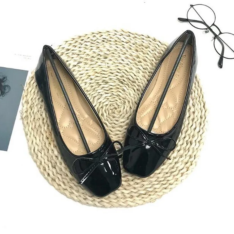

RUSHIMAN Women Ballerinas Flats shoes Bowtie Shallow Mouth Slip On Women Flats Ladies Casual Flat Shoes Ballet Flats zapatosE