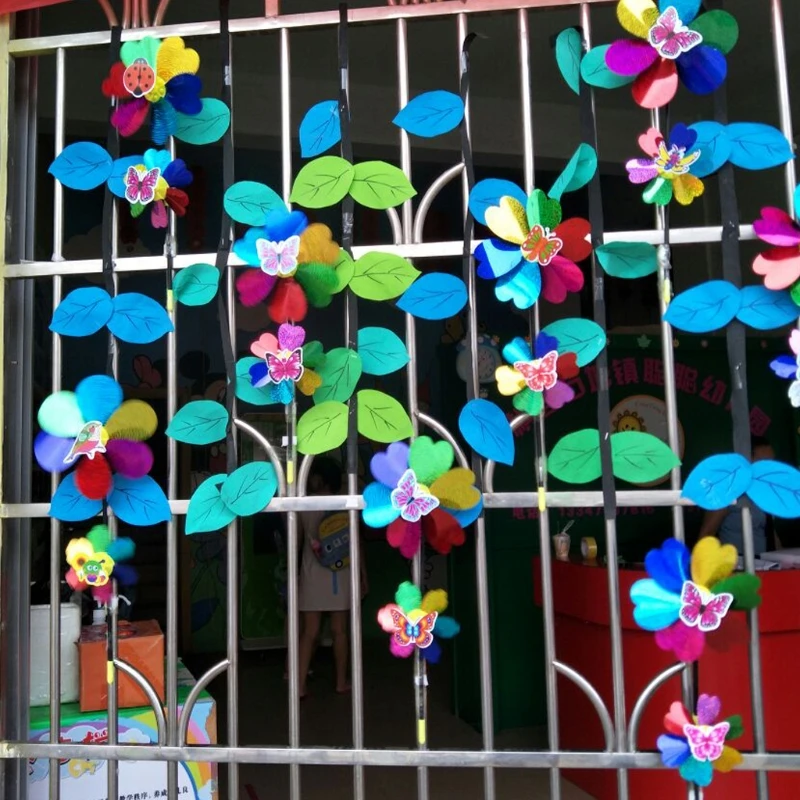 

Colorful Sequins Windmill Wind Spinner Home Garden Yard Decoration Kids Toy