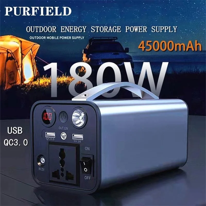 

PURFIELD 315Wh 90000mAh 300W Portable Power Station 45000mAh 180W Outdoor Emergency Power Supply Power Bank Generator Battery
