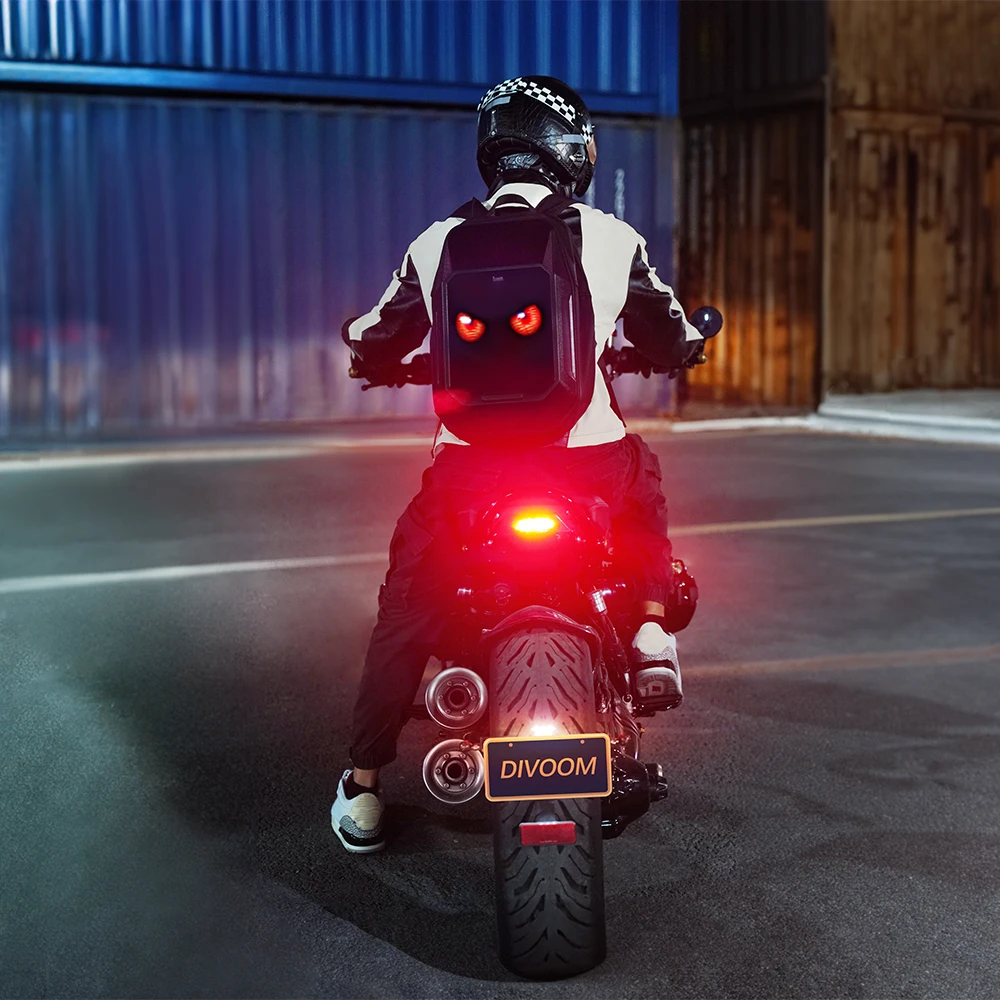 Divoom Cyberbag светодиодный рюкзак для езды на мотоцикле пиксельный рекламный с