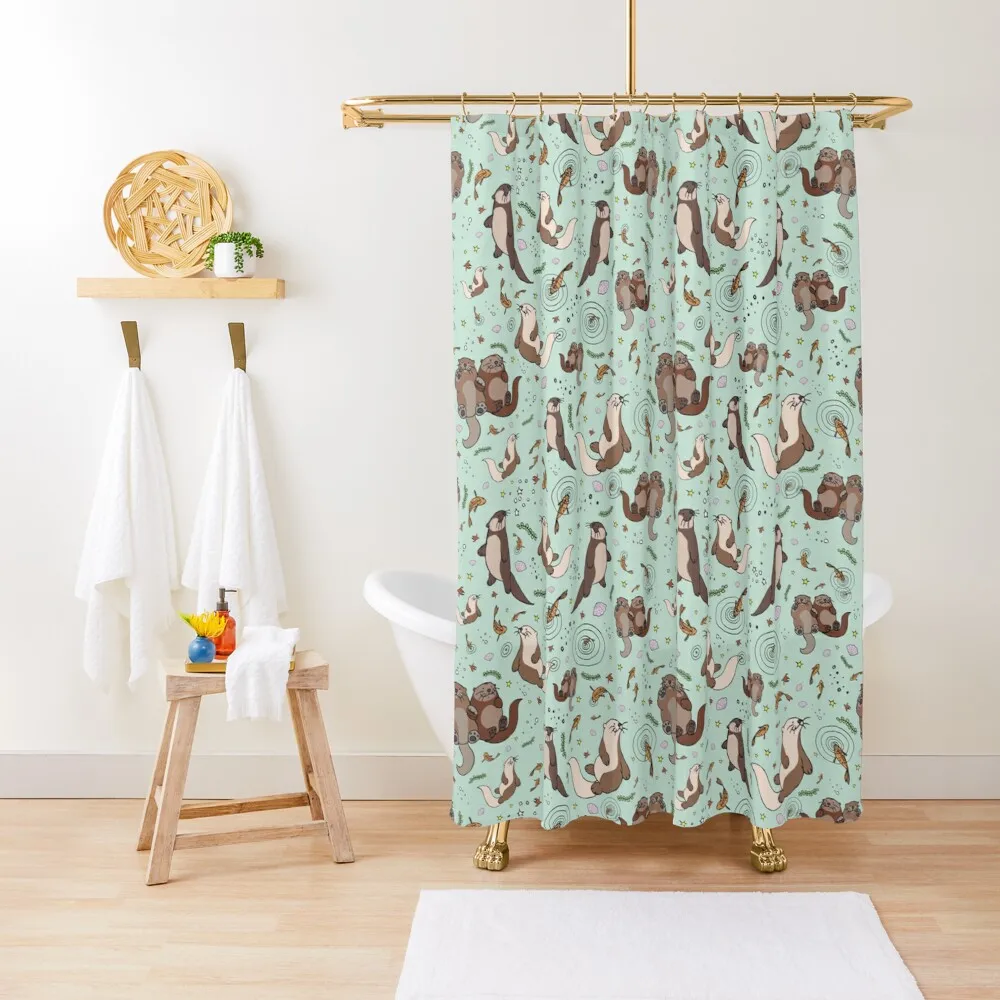 Выдра в синем цвете новинка Набор принадлежностей для ванной комнаты дешевые