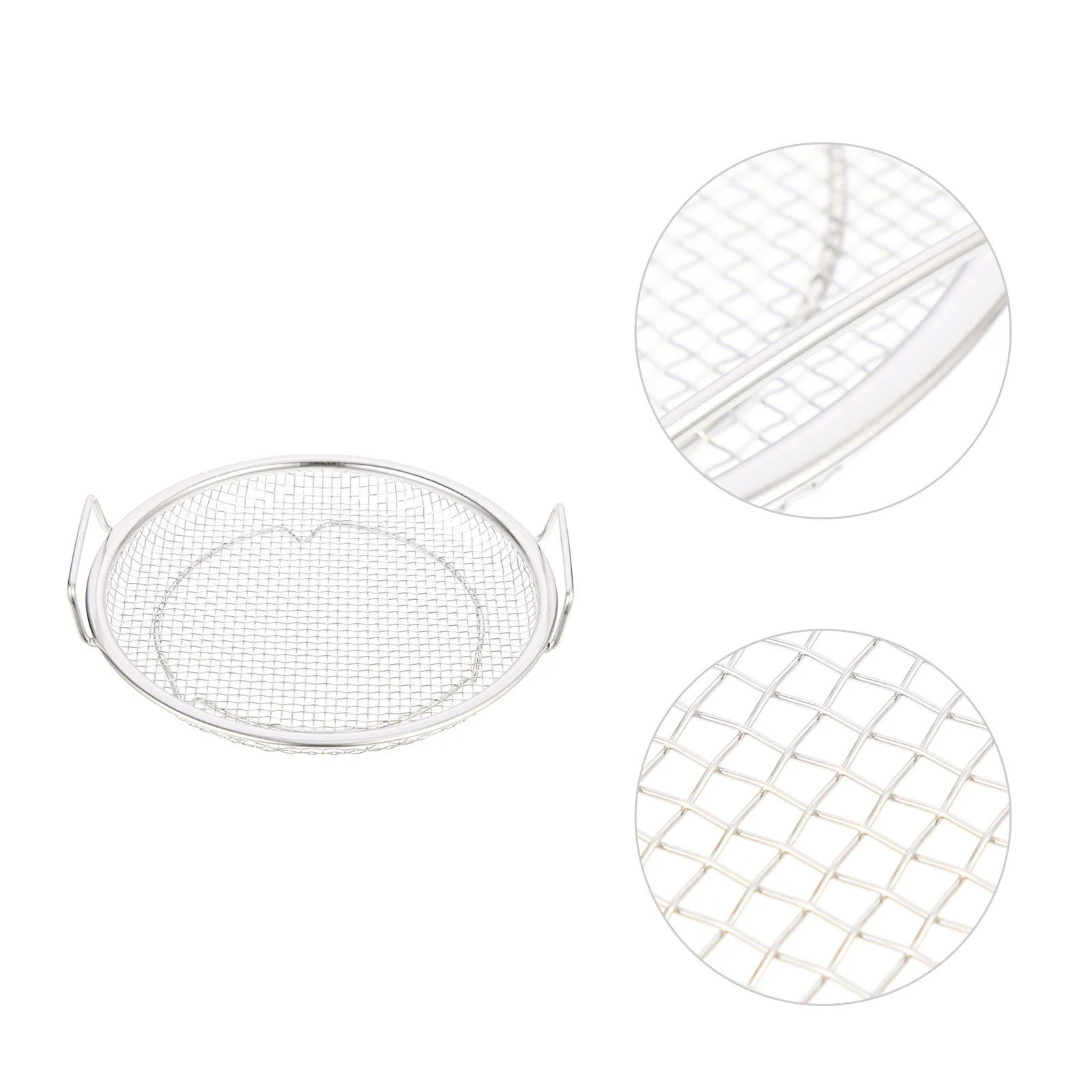 

Frying Mesh Sieve Kitchen Basket Stainless Steel Screen Gadget Sifter Food Baking Tool Potato Chips Air Oven Deep fryer