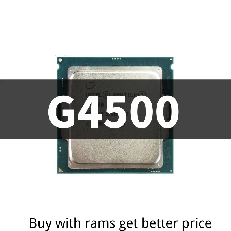 

Celeron G4500 3.5 GHz Dual-Core Dual-Thread 51W CPU Processor LGA 1151