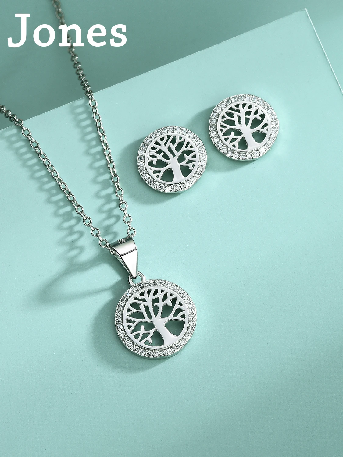 Серьги-подвески с деревом жизни в европейском и американском стиле из серебра 925