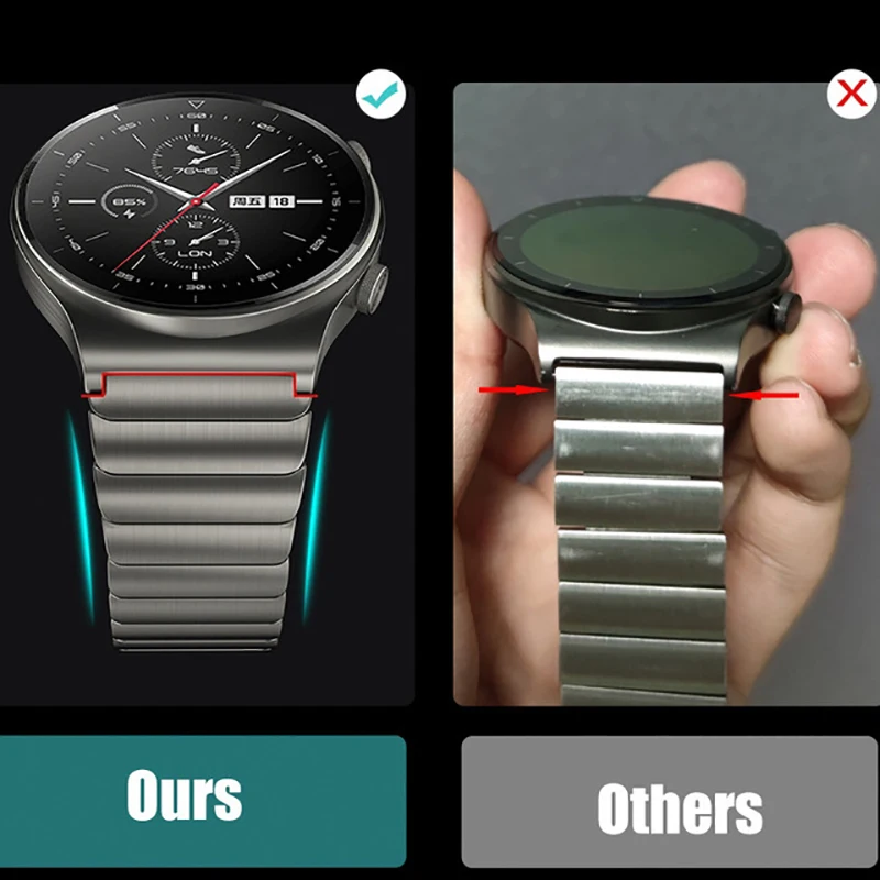 22mm Watch Strap For Samsung Galaxy Watch 3 gear S3 Metal Watch Strap Bracelet For Huawei Watch GT2 Pro Amazfit GTR 2e GT2e GTR3