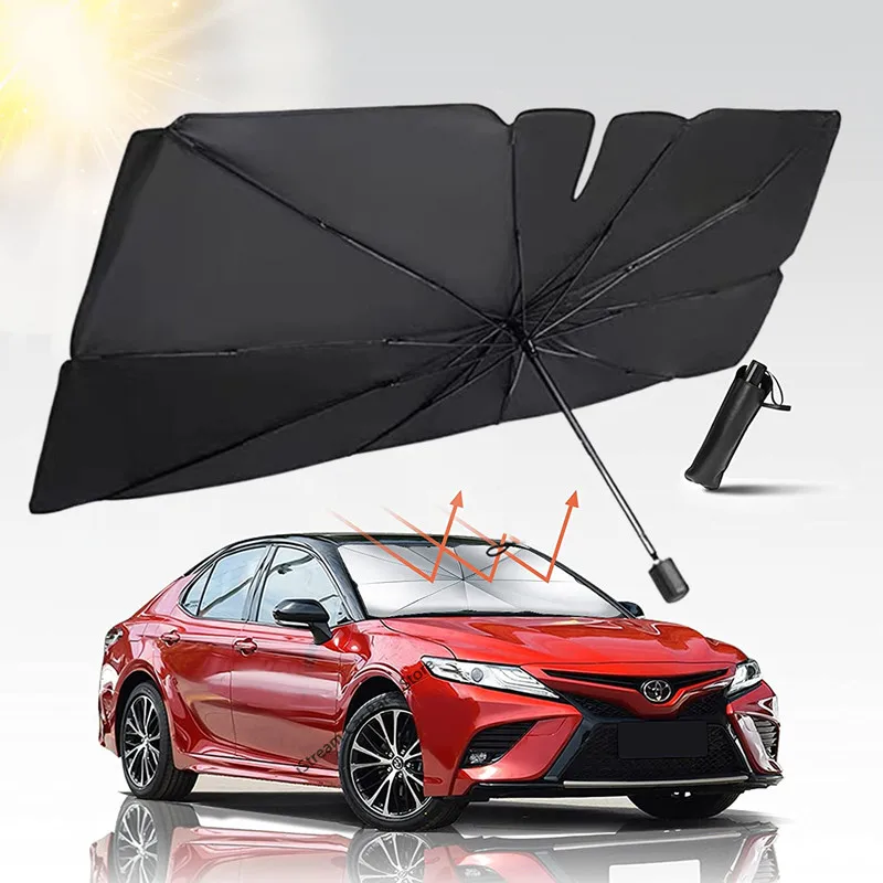 

Car Umbrella Windshield Sunshade Sun Visor for For Toyota Corolla Avensis Yaris Rav4 Auris Hilux Prius Prado Camry 40 Celica Chr