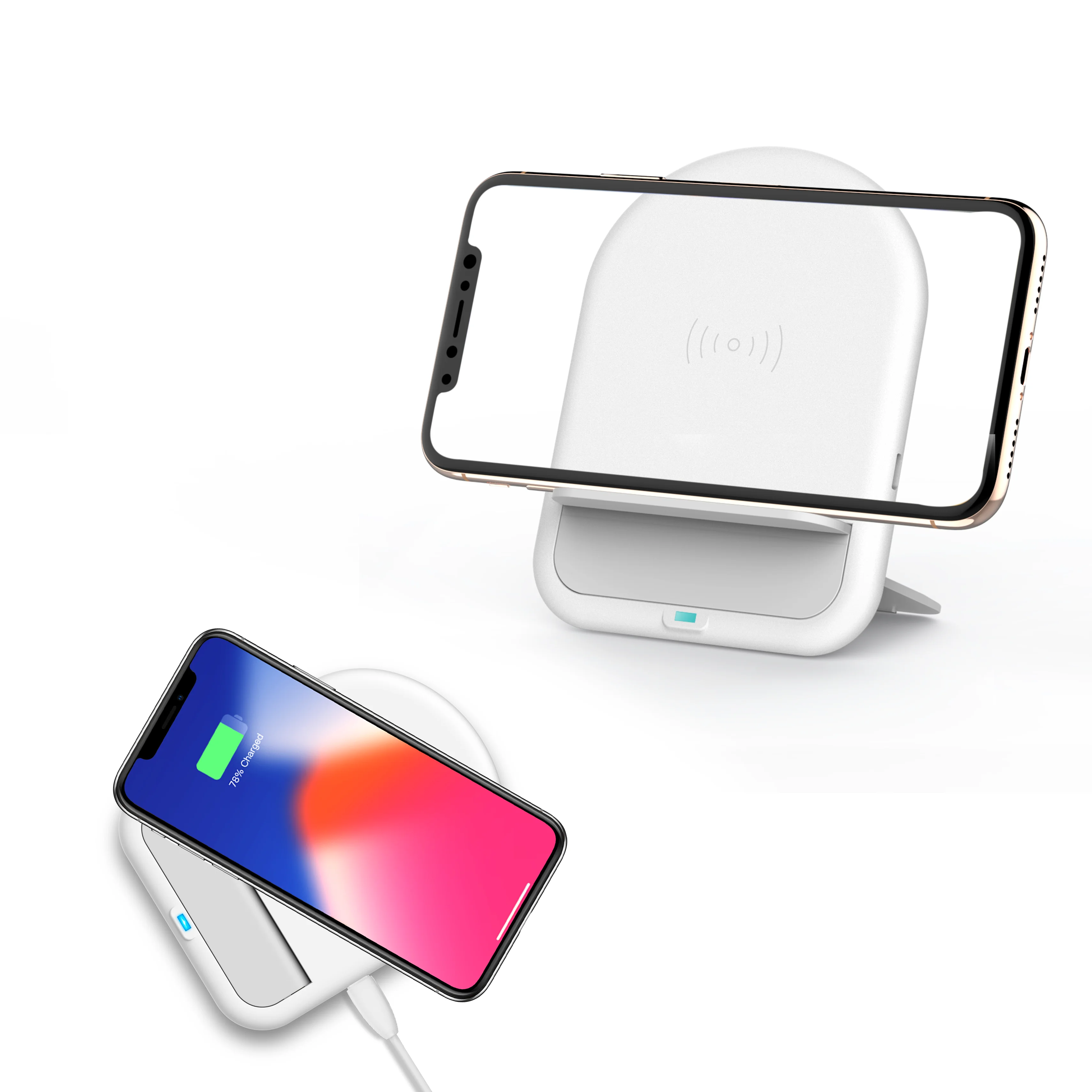

Foldable Wireless Charger Stand Pad For iPhone 14 13 12 11 Pro XS Max XR Samsung S21 S20 Fast Charging Station Phone Holder