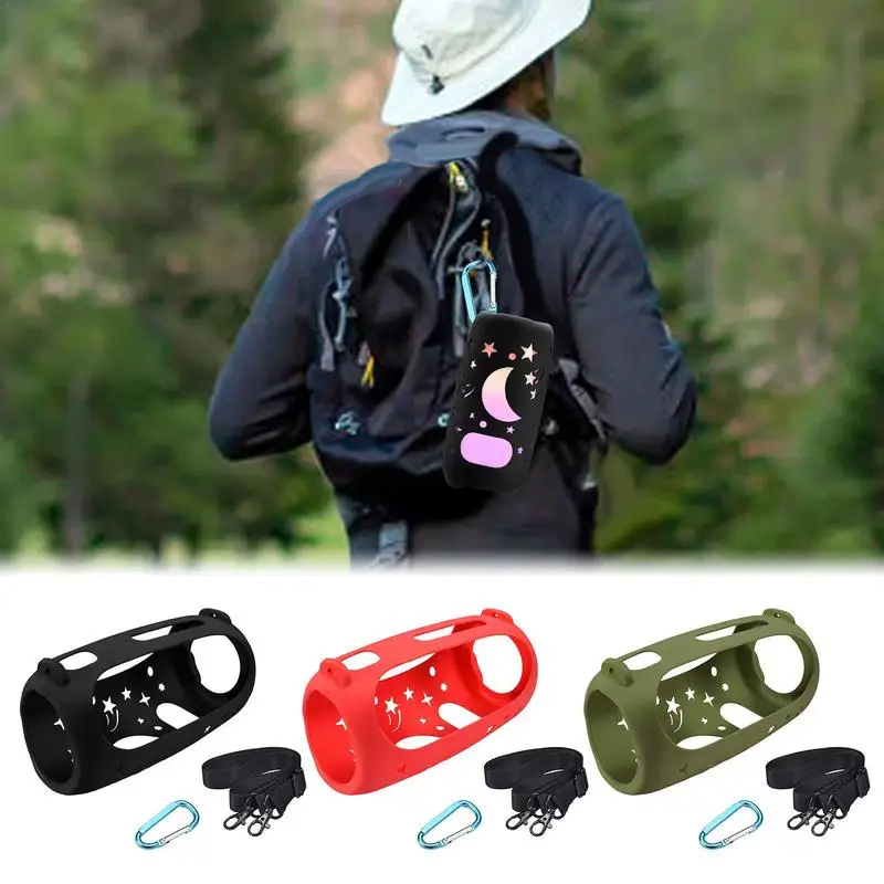 

Силиконовый чехол для Pulse 5, водонепроницаемый портативный дорожный защитный чехол с ремешком на плечо и карабином