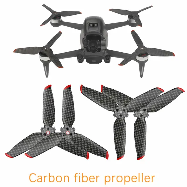For DJI FPV Carbon Fiber Propeller Hard and Durable Lightweight Propellers 5328S Foldable Low Noise Props Blades Accessories