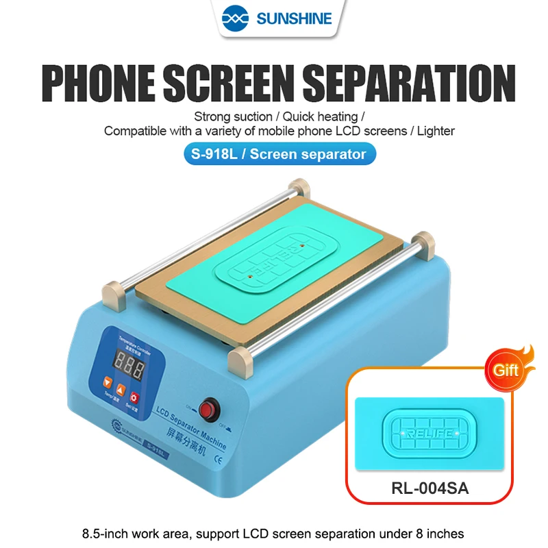 

Аппарат для отделения экрана от 50 до 130 ° C