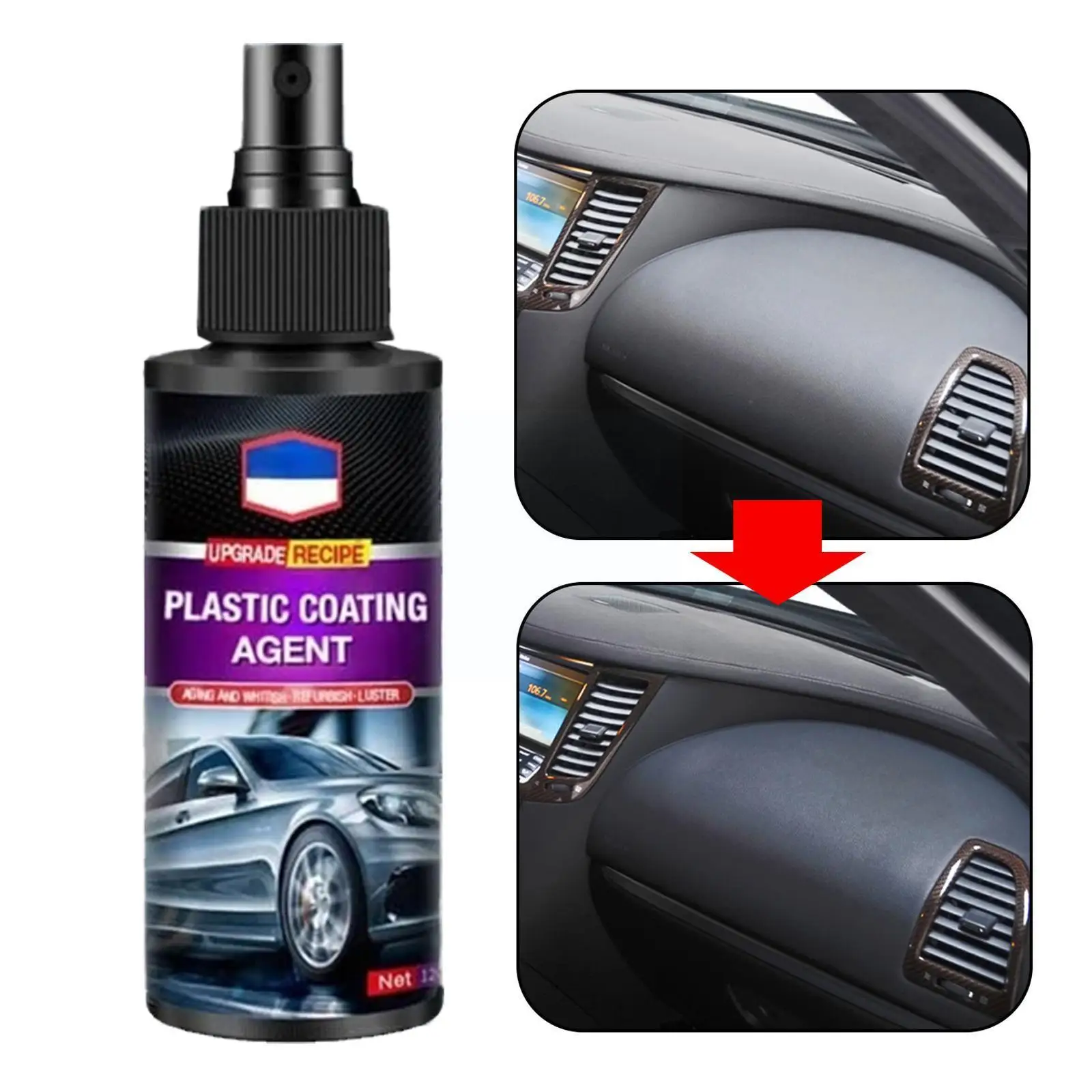 

120ml Leather And Plastic Indoor Maintenance Agent Coating Automotive Interior Tools Cleaning Restoration Renovated Mainten S0B8