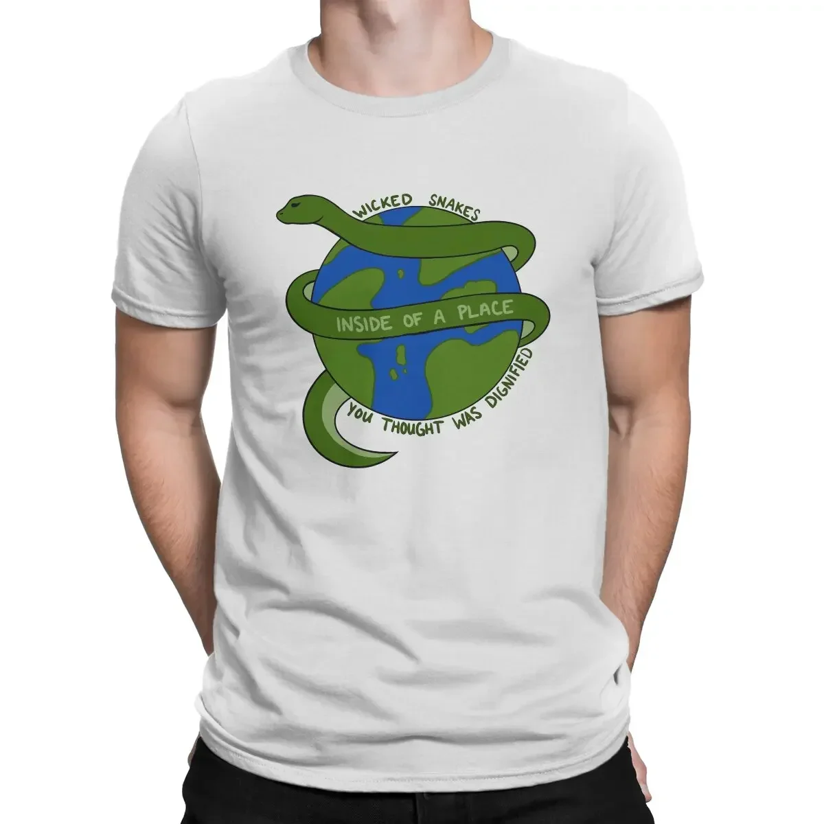 Футболка мужская с круглым вырезом забавная тенниска из чистого хлопка надписью